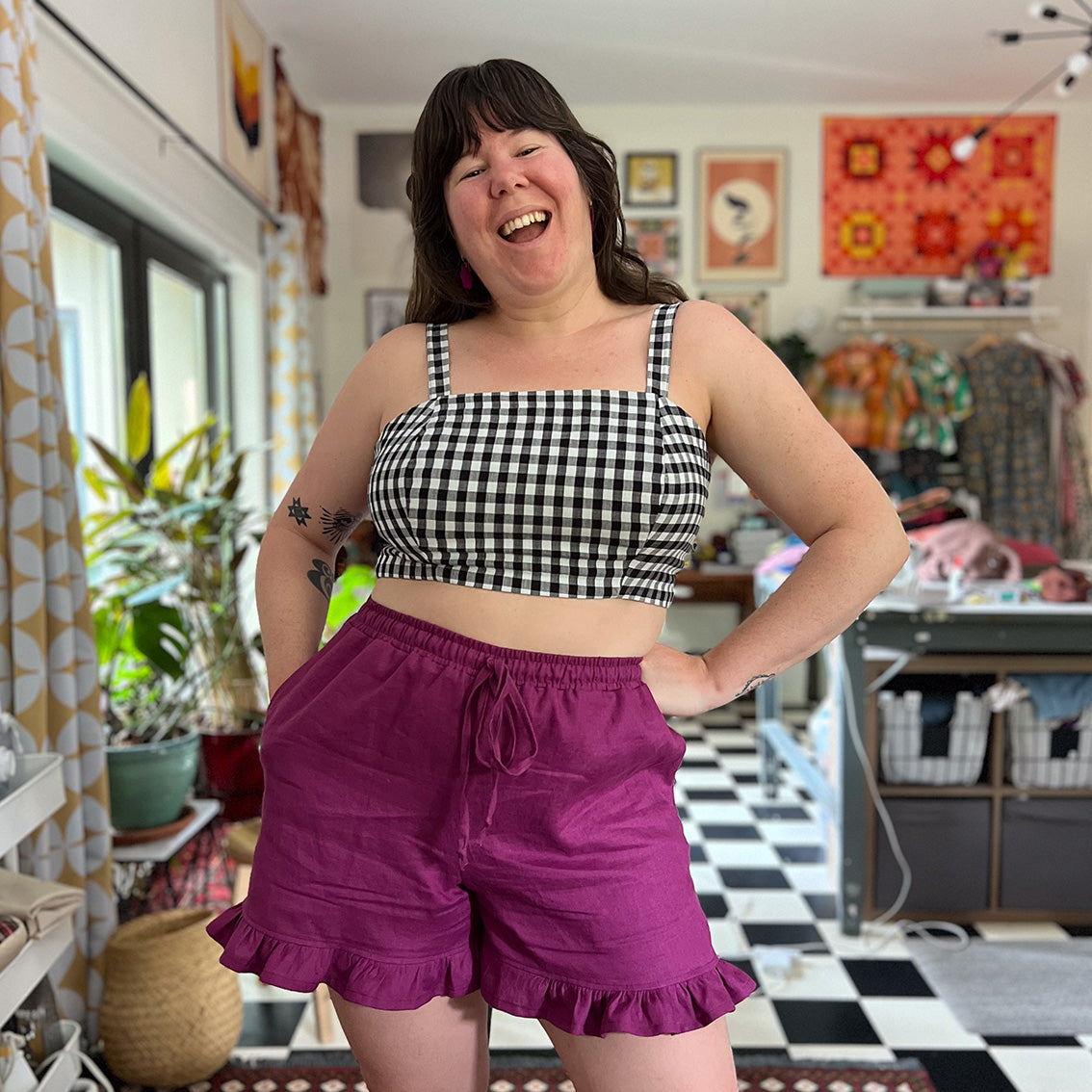 How to Add a Ruffle Hem to Your Shorts