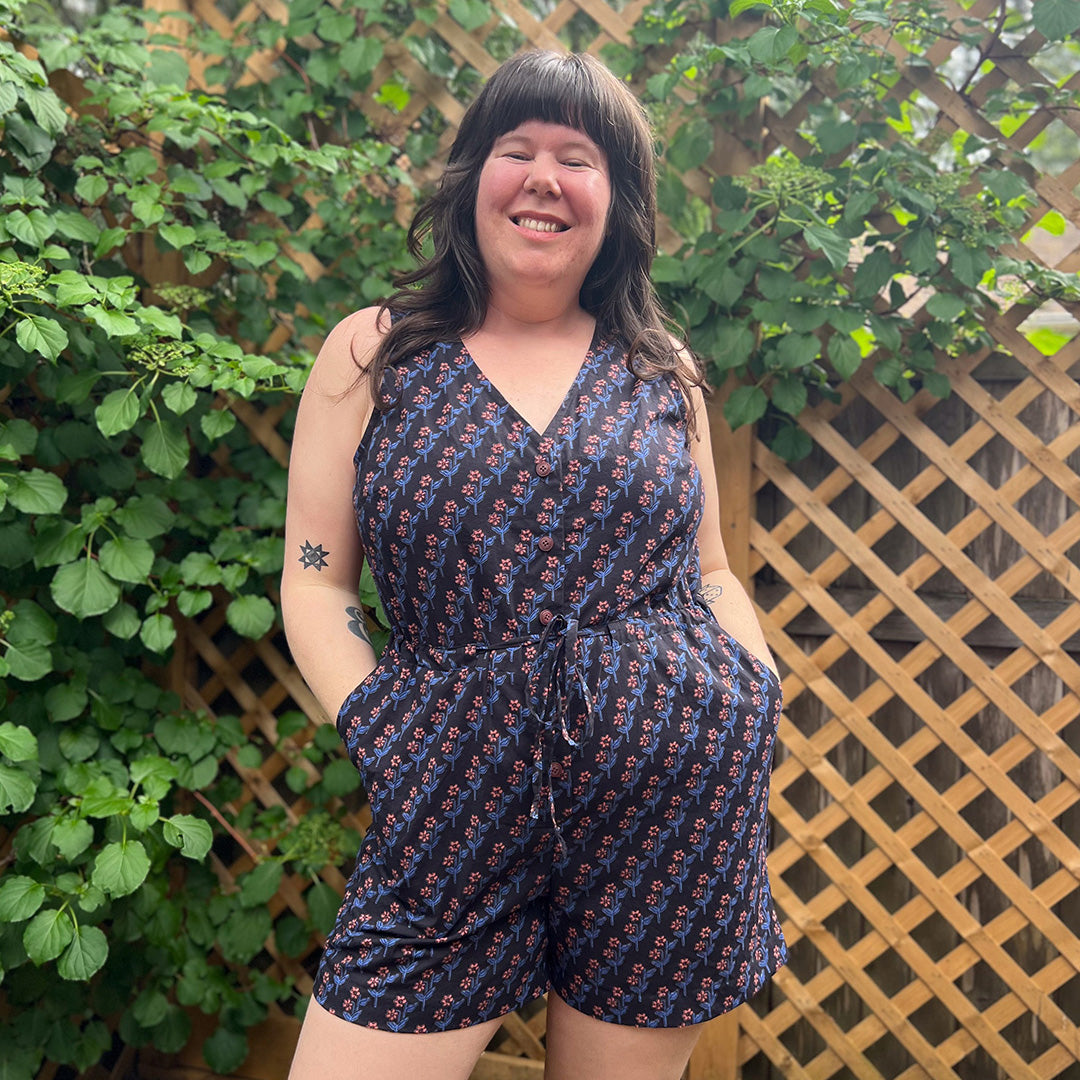 Block Print Lazo Jumpsuit